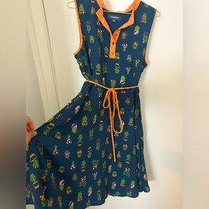 Modcloth cacti/suculent/plant dress size L